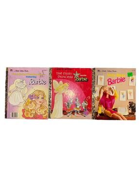 Set of 3 Vintage Barbie Little Golden Books